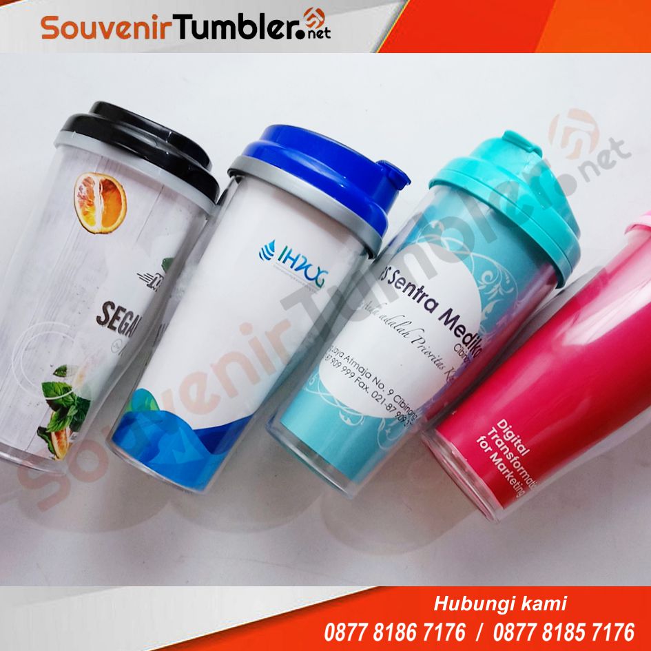 Souvenir Tumbler Botol Minum Plastik Insert Paper Tipe R-200 Custom ...